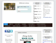 Tablet Screenshot of millbrooklibrary.org
